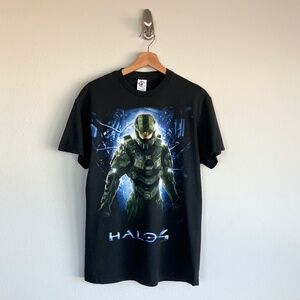 2012 Halo 4 Black Video Game Black Promo Tee  Size Medium